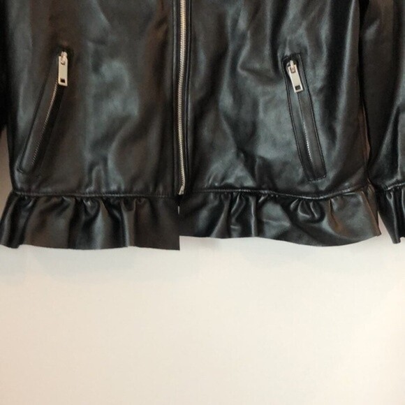 NWT Miami Jacket Size Large Black with Silver Zippers Flare Sleeves Unique - Picture 4 of 13